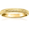 image:imageRossSimons Pure Collection Italian 14kt Yellow Gold Textured Ring Size 9