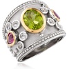 image:imageRossSimons 360 ct tw MultiGemstone Ring in Sterling Silver and 14kt Yellow GoldPeridot