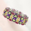 image:imageRossSimons 5235 ct tw MultiGemstone and Black Enamel Bracelet in Sterling SilverAmethyst