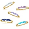 image:imageRossSimons 250 ct tw MultiGemstone and 14kt Yellow GoldPlated Jewelry Set 5 Bead Stretch RingsAmethyst