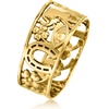 image:imageRossSimons 14kt Yellow Gold Good Luck RingNo Gemstone