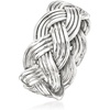 image:imageRossSimons RhodiumPlated Braided RingNo Gemstone