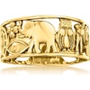 image:imageRossSimons 14kt Yellow Gold Good Luck RingNo Gemstone