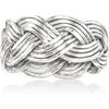 image:imageRossSimons RhodiumPlated Braided RingNo Gemstone