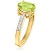 image:imageRossSimons 160 Carat Peridot Ring With 10 ct tw LabGrown Diamonds in 18kt Gold Over SterlingDiamond