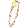 image:imageRossSimons Italian 10kt Yellow Gold Heart CableChain RingNo Gemstone