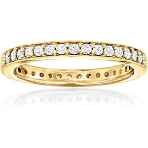 image:imageRossSimons 050 ct tw LabGrown Diamond Eternity Band in 18kt Gold Over SterlingDiamond