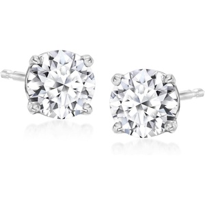 image:imageRossSimons 100 ct tw LabGrown Diamond Stud Earrings in 14kt White Gold