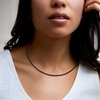 image:imageRossSimons Italian Brown Leather Cord Necklace With 18kt Gold Over Sterling 18 inches