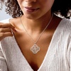 image:imageRossSimons Zina Sterling Silver Quatrefoil Fan Pendant Necklace 18 inches