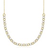image:imageRossSimons Charles Garnier Elise 270 ct tw CzLink Necklace in Sterling Silver and 18kt Gold Over Sterling 17 inches
