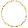 image:imageRossSimons Italian 8mm 14kt Yellow GoldPlated Omega NecklaceNo Gemstone