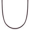 image:imageRossSimons Italian Brown Leather Cord Necklace With 18kt Gold Over Sterling 18 inches