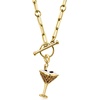 image:imageRossSimons Tiger Eye Espresso Martini Charm With Enamel in 18kt Gold Over Sterling