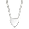 image:imageRossSimons Zina Sterling Silver Contemporary Mini Heart Necklace 165 inches