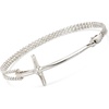 image:imageRossSimons Zina Sterling Silver Contemporary Sideways Cross Bracelet 75 inches