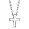 image:imageZina Sterling Silver Contemporary Mini Cross Necklace 17 inches