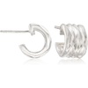image:imageZina Sterling Silver Desert Wave Small Hoop Earrings