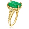 image:imageRossSimons 550 Carat Emerald Ring With LabGrown Diamonds in 18kt Gold Over SterlingDiamond