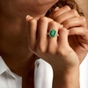 image:imageRossSimons 550 Carat Emerald Ring With LabGrown Diamonds in 18kt Gold Over SterlingDiamond