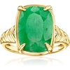 image:imageRossSimons 550 Carat Emerald Ring With LabGrown Diamonds in 18kt Gold Over SterlingDiamond