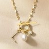 image:imagePure Collection by RossSimons 775mm Cultured Oval Pearl Charm in 14kt Yellow Gold