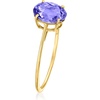 image:imageRossSimons 130 Carat Oval Tanzanite Ring in 14kt Yellow GoldTanzanite