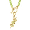 image:imageRossSimons 190 ct tw Peridot Olives Charm With Garnets in 18kt Gold Over Sterling