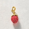 image:imageRossSimons 525 Carat Ruby Strawberry Charm With Yellow Enamel in 18kt Gold Over Sterling