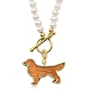 image:imageRossSimons Brown Jasper Golden Retriever Charm in 18kt Gold Over Sterling