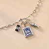 image:imageRossSimons Lapis Santorini Stamp Charm in Sterling Silver