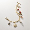 image:imageRossSimons MotherOfPearl and 230 ct tw Ruby American Flag Charm With Blue Enamel in 18kt Gold Over Sterling