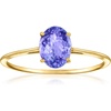image:imageRossSimons 130 Carat Oval Tanzanite Ring in 14kt Yellow GoldTanzanite