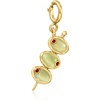 image:imageRossSimons 190 ct tw Peridot Olives Charm With Garnets in 18kt Gold Over Sterling