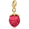 image:imageRossSimons 525 Carat Ruby Strawberry Charm With Yellow Enamel in 18kt Gold Over Sterling