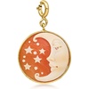 image:imageRossSimons Italian Orange Shell Crescent Moon Cameo Charm in 18kt Gold Over Sterling