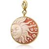 image:imageRossSimons Italian Orange Shell Sun Cameo Charm in 18kt Gold Over Sterling