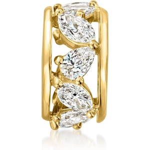 image:imageRossSimons 100 ct tw MultiShaped LabGrown Diamond Bead Charm in 18kt Gold Over Sterling
