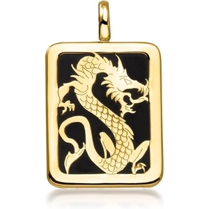 image:imageRossSimons Onyx Dragon Charm in 10kt Yellow Gold