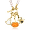 image:imageRossSimons MotherOfPearl Carnelian and 10 Carat Black Spinel Jewelry Set 3 Halloween Charms