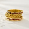image:imageRossSimons 060 ct tw Garnet and Scrollwork Jewelry Set 3 Rings in 18kt Gold Over SterlingGarnet