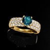 image:imageRossSimons 100 Carat London Blue Topaz Ring With 100 ct tw LabGrown Diamonds in 14kt Yellow GoldDiamond