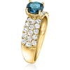 image:imageRossSimons 100 Carat London Blue Topaz Ring With 100 ct tw LabGrown Diamonds in 14kt Yellow GoldDiamond