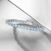 image:imageRossSimons 1920 ct tw Sky Blue Topaz Tennis Bracelet in Sterling SilverTopaz