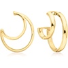 image:imageRossSimons 200 ct tw White Topaz Convertible MultiHoop Earrings in 18kt Gold Over Sterling