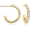 image:imageRossSimons 200 ct tw White Topaz Convertible MultiHoop Earrings in 18kt Gold Over Sterling
