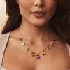 image:imageRossSimons 3430 ct tw MultiGemstone Drop Necklace in 18kt Gold Over Sterling 18 inches