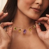 image:imageRossSimons 3430 ct tw MultiGemstone Drop Necklace in 18kt Gold Over Sterling 18 inches