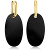 image:imageRossSimons Onyx and 100 ct tw Swiss Blue and White Topaz Jewelry Set Interchangeable Drop Earrings in 18kt Gold Over Sterling