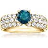 image:imageRossSimons 100 Carat London Blue Topaz Ring With 100 ct tw LabGrown Diamonds in 14kt Yellow GoldDiamond